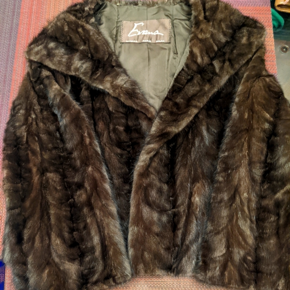 Evans Mink Coat (waist length)